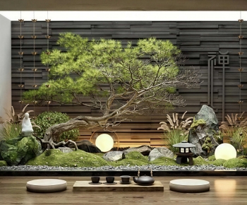 New Chinese Style Plant Landscaping-ID:720262054