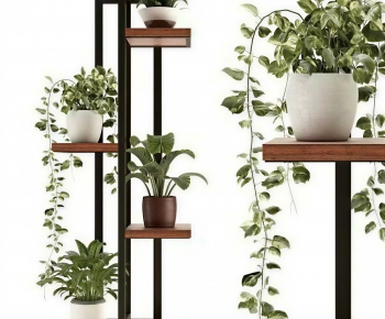 Modern Potted Green Plant-ID:956927067