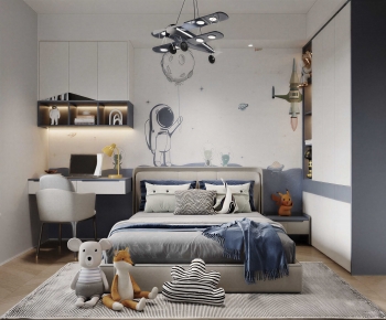 Modern Boy's Room And Son's Room-ID:942361122