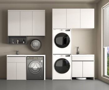 Modern Laundry Cabinet-ID:100579345