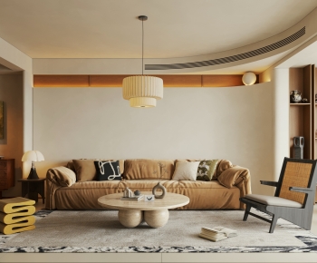 Modern A Living Room-ID:874845988