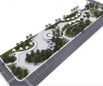 Modern Park Landscape-ID:699026111