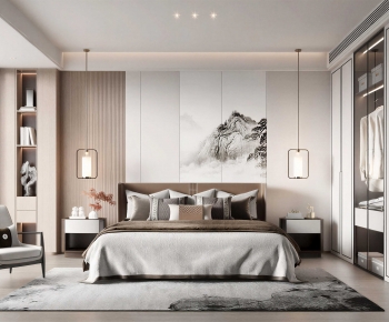New Chinese Style Bedroom-ID:300951003