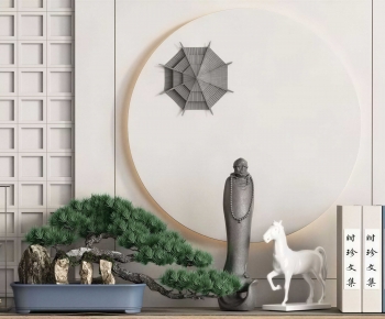 New Chinese Style Plant Landscaping-ID:785718927