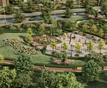 Modern Park Landscape-ID:940836919