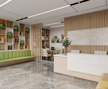 Modern Office Reception Desk-ID:823071004