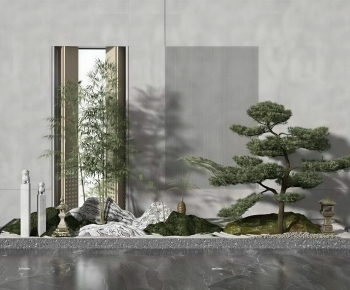 New Chinese Style Plant Landscaping-ID:541990046