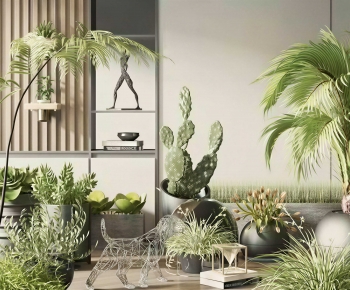 Modern Ground Green Plant Potted Plants-ID:214257962