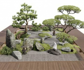 Japanese Style Courtyard/landscape-ID:505256895