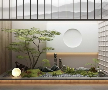 New Chinese Style Plant Landscaping-ID:629445081