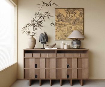 New Chinese Style Entrance Cabinet-ID:797697078