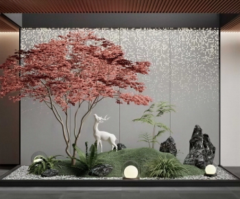 New Chinese Style Plant Landscaping-ID:989404922