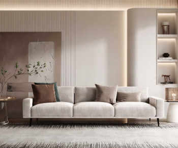 Modern Three-seat Sofa-ID:433655986