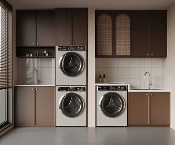 Modern Laundry Cabinet-ID:503940684