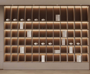 New Chinese Style Bookcase-ID:132673984