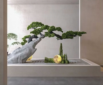 New Chinese Style Plant Landscaping-ID:623200892