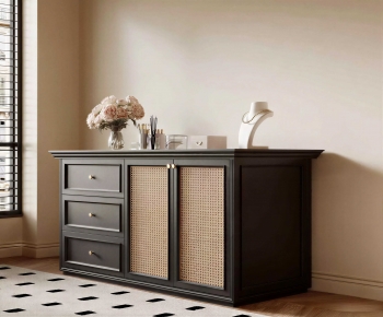 French Style Entrance Cabinet-ID:573489752