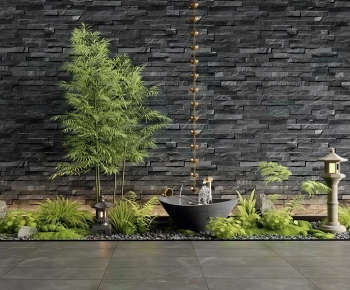 Japanese Style Plant Landscaping-ID:448493009