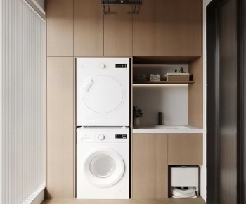 Modern Laundry Cabinet-ID:130208972