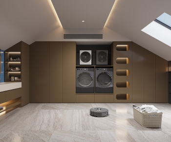 Modern Balcony Laundry Room-ID:776442059