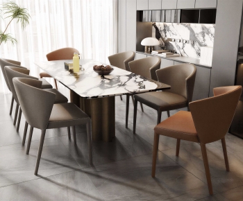 Modern Dining Table And Chairs-ID:571964981