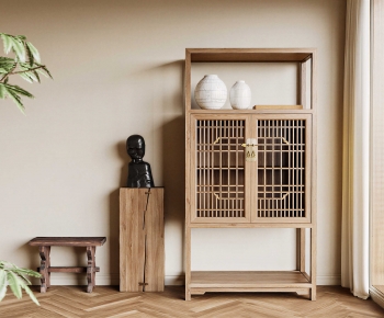 New Chinese Style Decorative Cabinet-ID:737577923