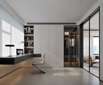 Modern Clothes Storage Area-ID:465529925