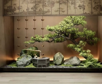 Japanese Style Plant Landscaping-ID:674849998