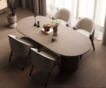 Modern Dining Table And Chairs-ID:100140638