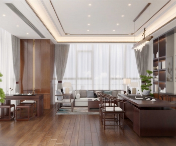 New Chinese Style Manager's Office-ID:332062014