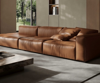 Modern Three-seat Sofa-ID:740830936