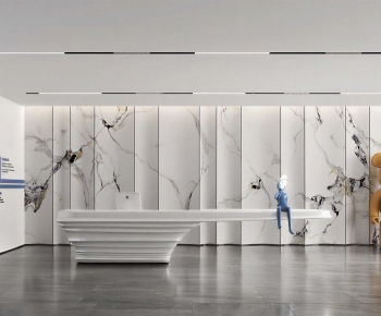 Modern Office Reception Desk-ID:202391155