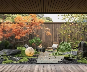 Japanese Style Courtyard/landscape-ID:580316076