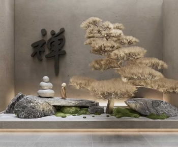 New Chinese Style Plant Landscaping-ID:338795905