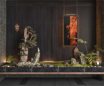 New Chinese Style Plant Landscaping-ID:860788118