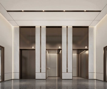 Modern Corridor/elevator Hall-ID:911354061