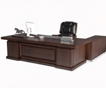 New Chinese Style Manager's Desk-ID:552026036