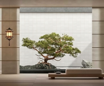 New Chinese Style Plant Landscaping-ID:444387914