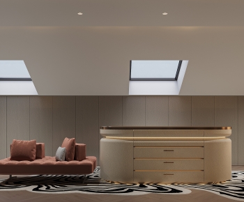 Modern Clothes Storage Area-ID:676920896