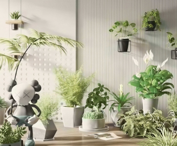 Modern Ground Green Plant Potted Plants-ID:688105112