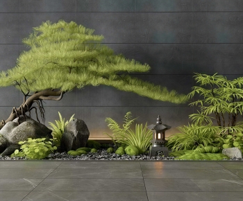 Japanese Style Plant Landscaping-ID:346729992