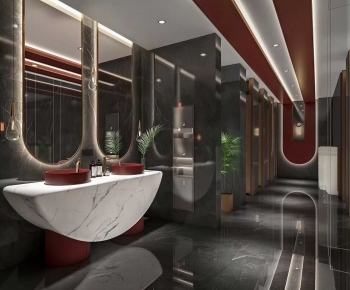 Modern Public Toilet-ID:809381963