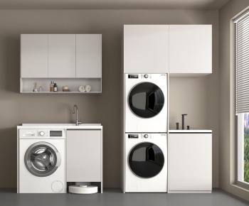 Modern Laundry Cabinet-ID:348841916