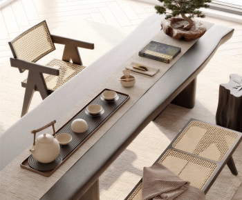 Wabi-sabi Style Tea Tables And Chairs-ID:374569993