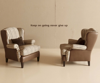 American Style Single Sofa-ID:356688029