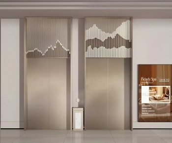 Modern Office Elevator Hall-ID:290014982