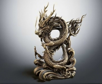 New Chinese Style Sculpture-ID:233489041