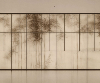 New Chinese Style TV Wall-ID:340082888