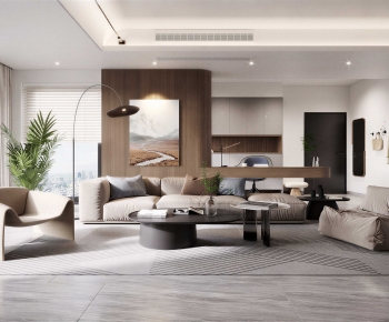 Modern A Living Room-ID:991775997
