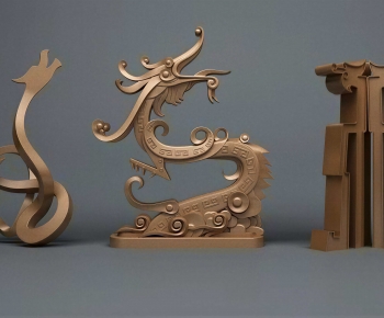 New Chinese Style Sculpture-ID:724538099